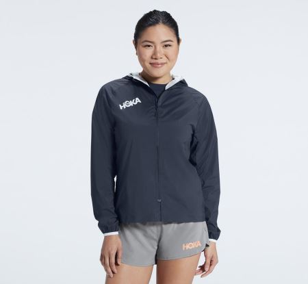 Hoka One One Full-Zip Wind Jacket Mulher - Jaqueta Outerspace | PT-UE8L70c